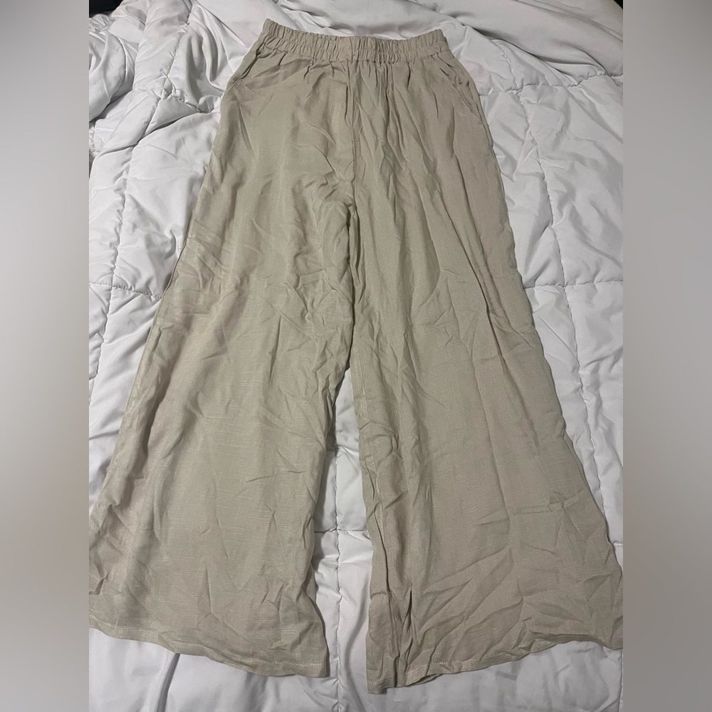 Wide-leg Linen Pants NWT